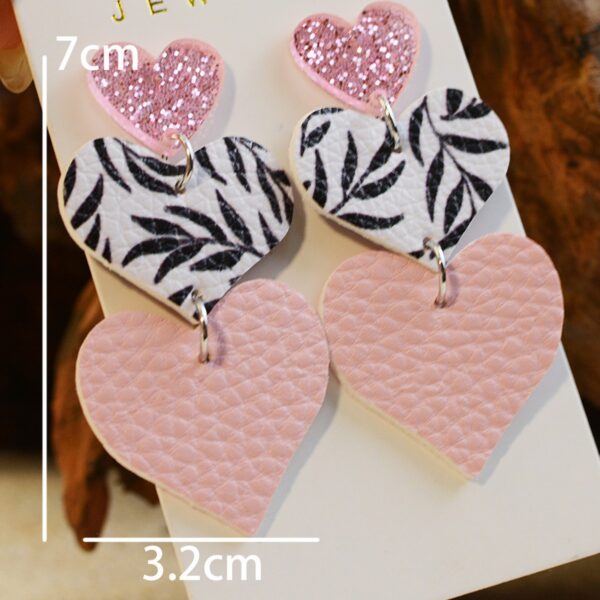 Wholesale Valentine's Day Gretel Leather Earrings