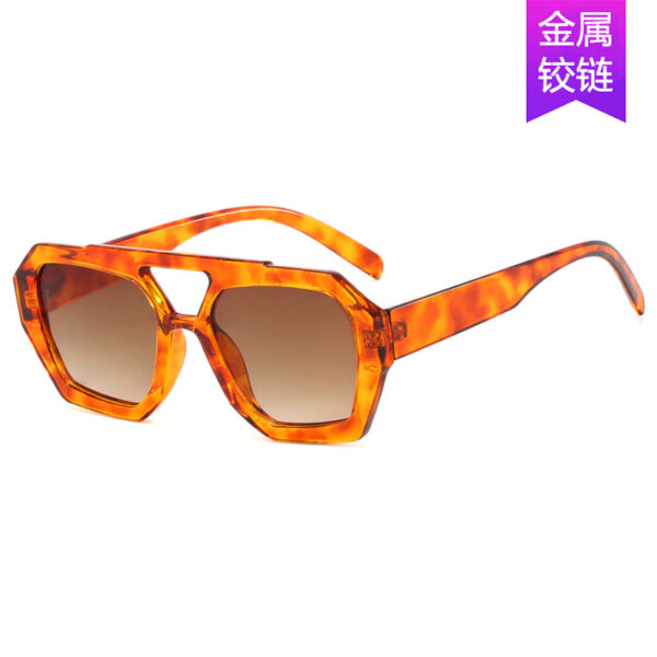 Wholesale of Irregular PC Sunglasses with Double Beams