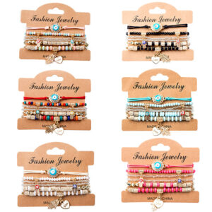 O1CN01KpLloM1evos46OpXM__2207680323934-0-cib Wholesale Bohemian Devil Eye Heart Multilayer Glass Bracelet