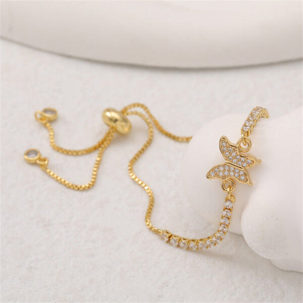 Wholesale Bow Zircon Adjustable Bracelet