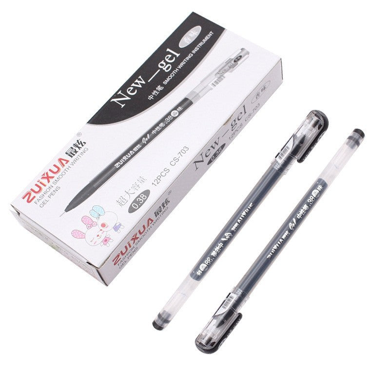 Wholesale Pens Plastic 0.38mm Black Blue Red Integrated Neutral Pen