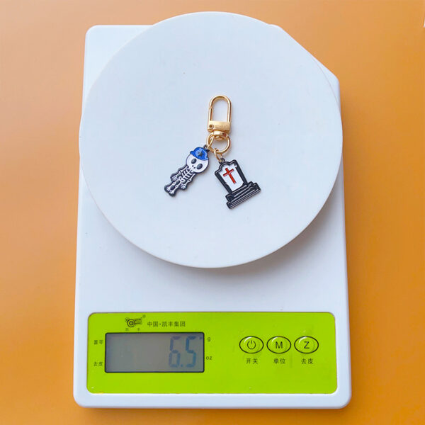 Wholesale Halloween Tombstone Skeleton Zombie Alloy Keychain