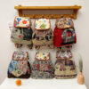 Wholesale Canvas Embroidery Knit Backpack