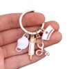 Wholesale Zinc Alloy Keychain Medical Ambulance Personnel Keychain