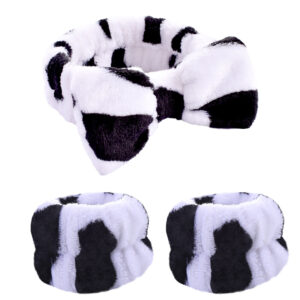 #2 white cow three-piece set (3 elastic)