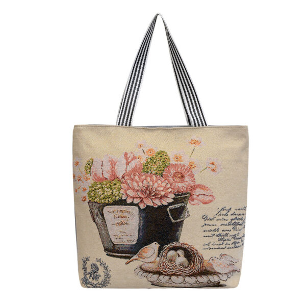 Wholesale Sunflower Print Canvas Bags