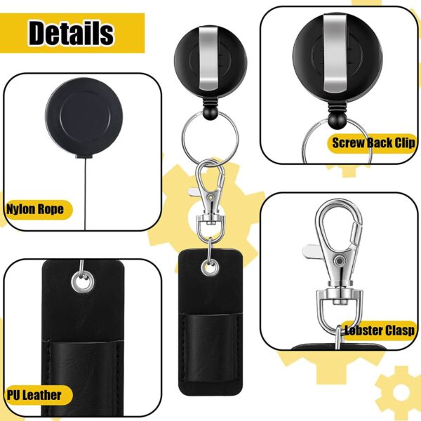 Wholesale Badge Reels ABS Pen Cover Retractable Keychains