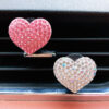 Wholesale Plastic Diamond Heart Love Car Aromatherapy Clip