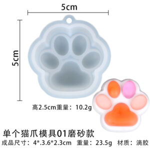 Single cat claw mold 01 frosted
