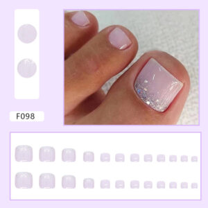 O1CN01L7NwTT1qQvdzmhvUh__3917635491-0-cib Wholesale Solid Color Glitter Foot Nail Stickers