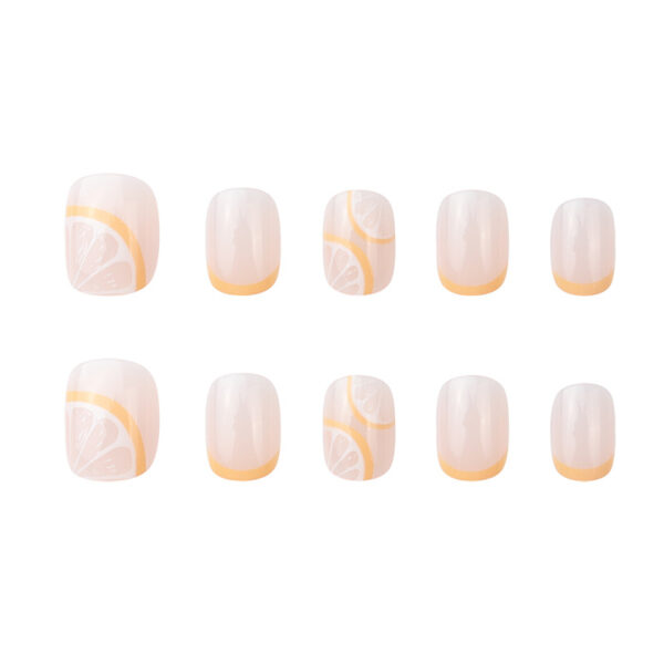 Wholesale Plastic Lemon Yellow French Manicure