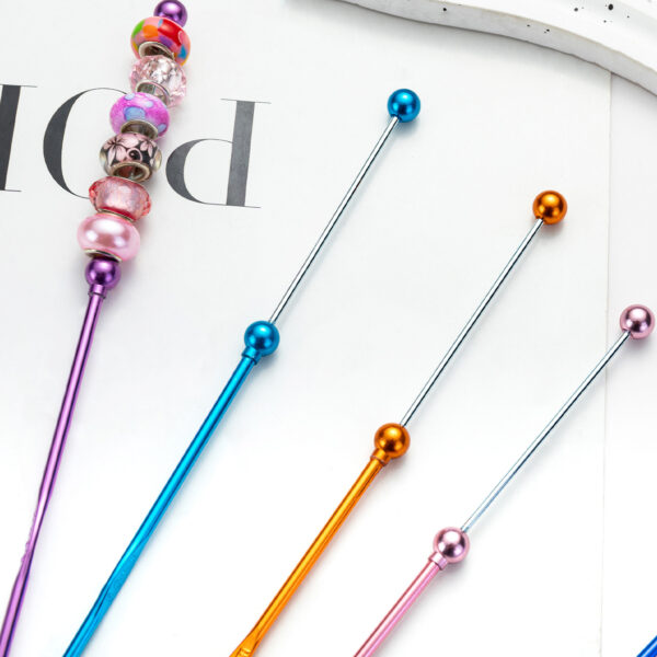 Wholesale 3mm Single Head Knitting Crochet Beaded Metal Crochet Sweater Wool Needle