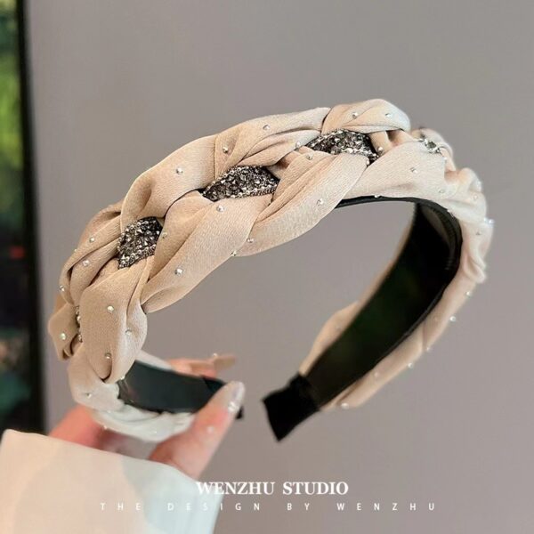 Wholesale Handmade Woven Rhinestone Crystal Headband