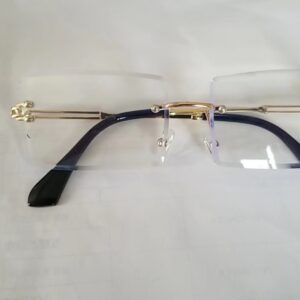 In stock / Gold frame flat lens anti-blue light