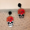 Wholesale Skull Fun Acrylic Earrings