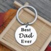 Wholesale Best Dad Ever Stainless Steel Keychains