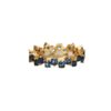 Wholesale Real Gold Plated Square Diamond Copper Rings