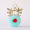 O1CN01LA9Af1274LqJQ7qk3_2216025637743-0-cib Wholesale Christmas Antler Plush Ball Keychain
