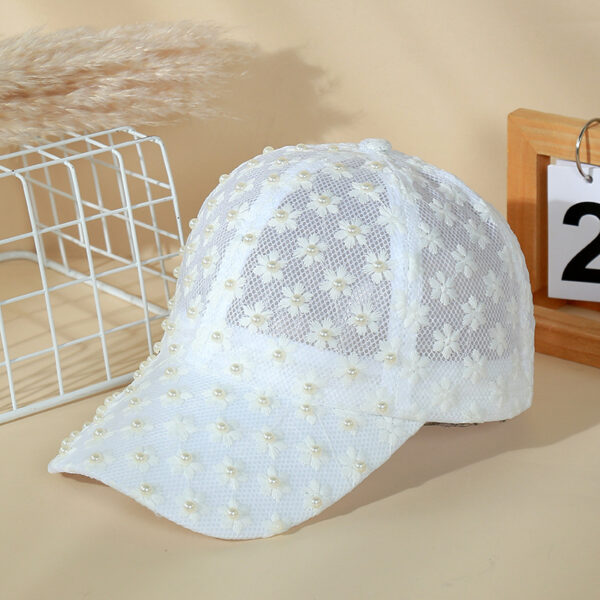 O1CN01LBSyxd1WTPUyB2ctK_2215615932789-0-cib Wholesale Lace Breathable Sun Protection Face Small Baseball Cap