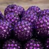 O1CN01LFlJGs1QErIdXBbKD_2201245431945-0-cib Wholesale 20MM Resin Plated Deep Purple Diamond Balls