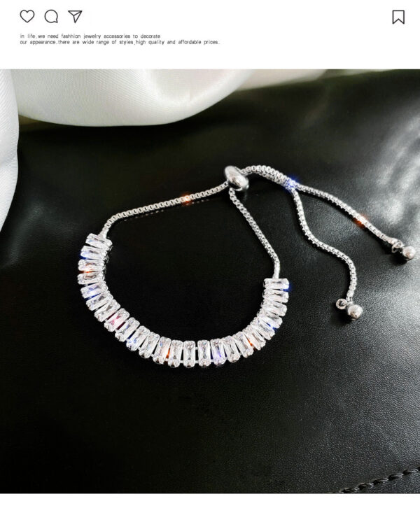 Wholesale Super Shiny Light Luxury Zircon Bracelet