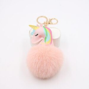 Korean powder / Unicorn Pendant Keychain