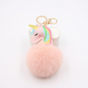 O1CN01LHtQvJ1X3acWpObjr__2038122868-0-cib Wholesale Artificial Fur Unicorn Fur Ball Keychain