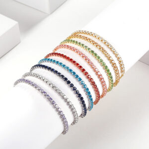 O1CN01LIpCT51OSTm1301Ln__2211194421704-0-cib Wholesale Diamond Colored Zircon Single Row Tennis Bracelet