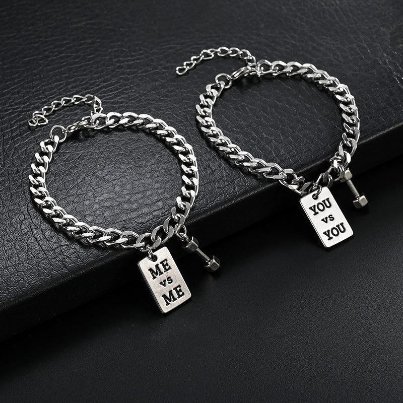 Wholesale Dumbbell Men's Bracelets