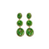 Wholesale Vintage Rhinestone Oval Exaggerated Alloy Earrings