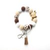 Wholesale Yak Silicone Beads Wooden Beads Tassel Bracelet Keychain