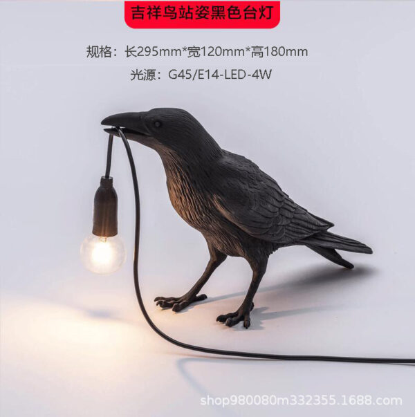 O1CN01LLDBby1fIGB91KFPH_2210213353983-0-cib Wholesale Bird Resin Wall Lamp Decoration Desk Lamp