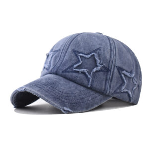 Five-pointed star navy blue / Adjustable