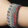 Wholesale Full Diamond Elastic Cord Claw Chain Bracelet