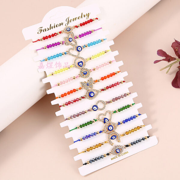 O1CN01LTdSs41TJNrxVTb1f_2213983292361-0-cib Wholesale Jewelry Colored Devil Eye Alloy Bracelet Set of 12