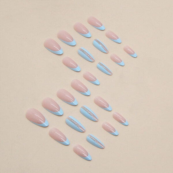 O1CN01LTkNNN1qQvdNaTUIK_3917635491-0-cib Wholesale Almond Nail Light Blue Nail Stickers