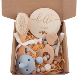 Gray and blue five-piece set