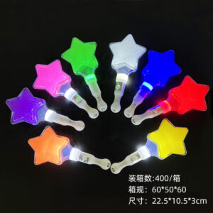 Platinum paper short five-star stick (random color)