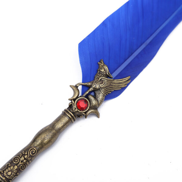 Wholesale Vintage Engraved Feather Dip Pens