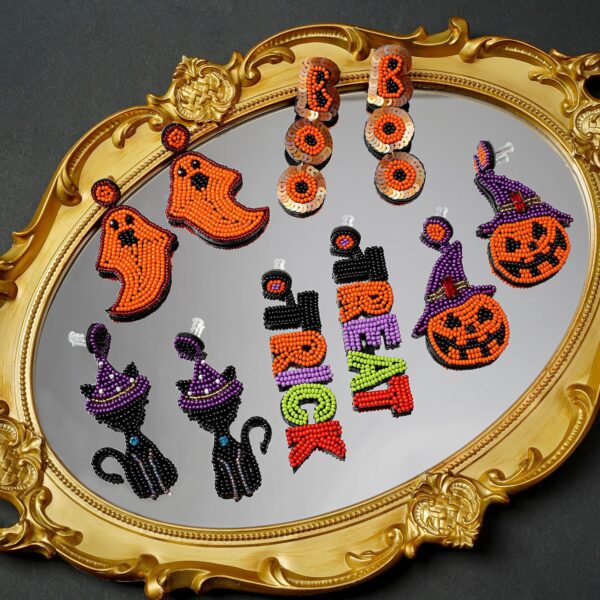 Wholesale Funny Halloween Hat Beads Earrings