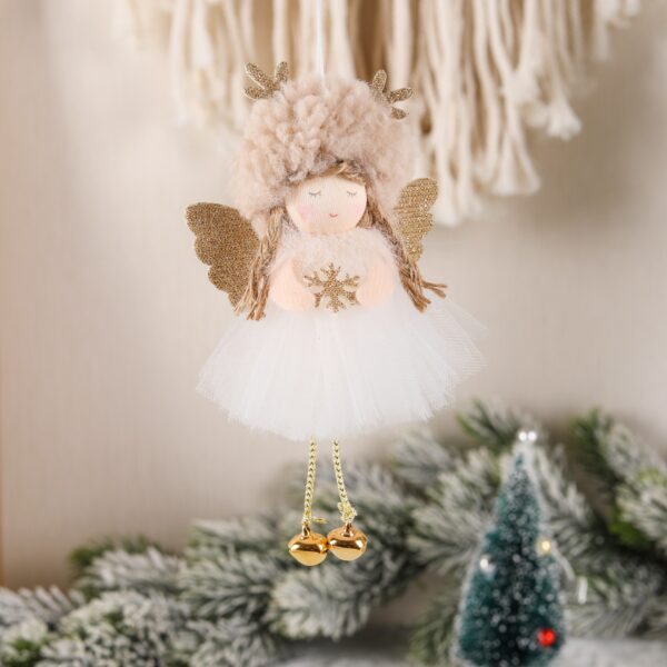 Wholesale Christmas Plush Yarn Skirt Angel Pendant Cute Doll Pendant