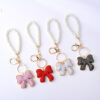 O1CN01La3w5I2GKDxX8vpIT_2208315888996-0-cib Wholesale Full Diamond Bow Car Creative Pearl Bracelet Keychains
