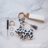 Wholesale PU Leopard Print Puppy Keychain