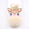 Wholesale Christmas Cute Fawn Plush Keychain