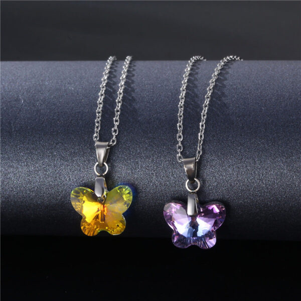 O1CN01LbZx702BhVkxVO3qF__2207598918370-0-cib Wholesale Stainless Steel Butterfly Necklaces