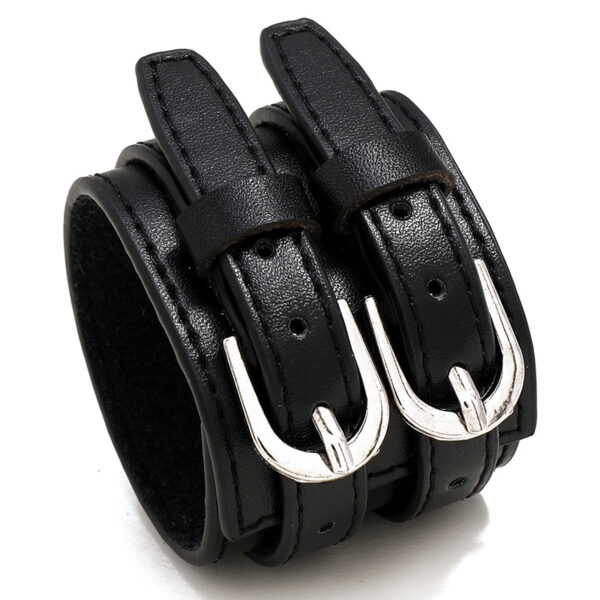 Wholesale Wirepunk Men's Leather Bracelet