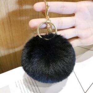 Small black fur ball / Packed in a single opp bag. the keychain is not fixed. if necessary, please contact customer service for notes
