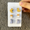 Wholesale Easter Egg Cartoon Cute Wooden Earring Set