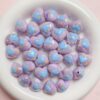 Wholesale Hand Painted Faceted Love Acrylic Beads