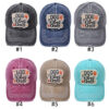 Wholesale Used Water Washed Adhesive Baseball Caps